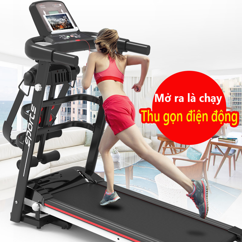 Máy chạy bộ điện đa chức năng tại nhà chạy giảm cân thon gọn máy chạy bộ gia dụng