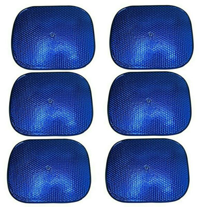 Bộ 6 Tấm Che Nắng Ô Tô, Tấm Chắn Nắng Ô Tô Xe Hơi Phản Quang Phủ Nhôm Bạc Phản Quang Cách Nhiệt, Chống Thấm Nước che nắng xốp