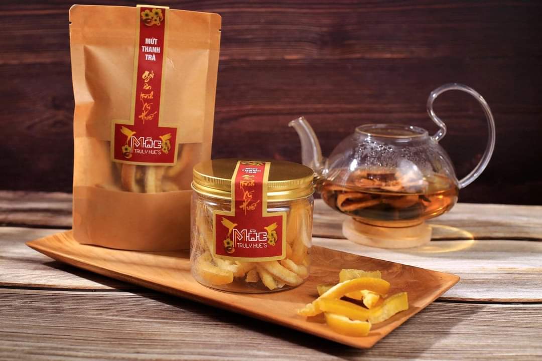 Mứt Thanh Trà sấy lạnh nguyên vị đặc sản Huế - 100gram