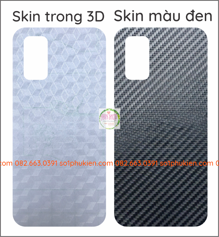 Miếng dán mặt lưng skin carbon Realme Q2