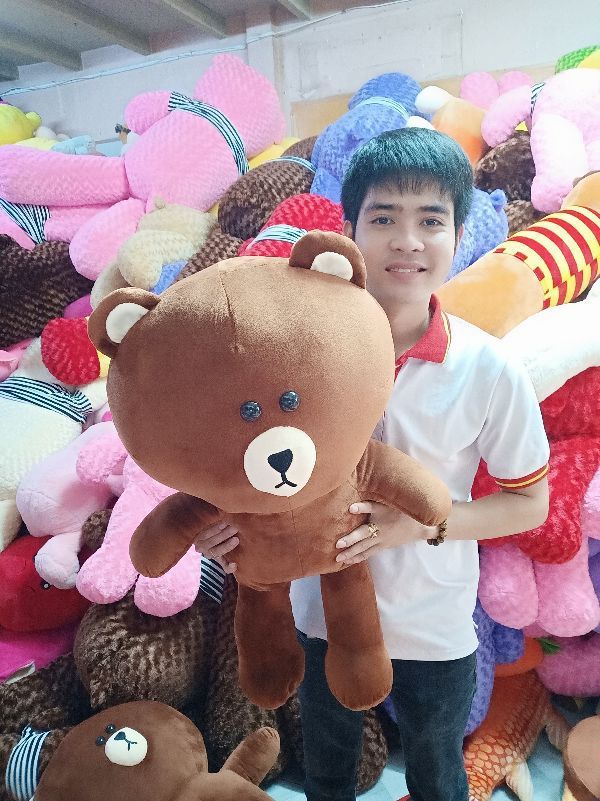 GẤU BÔNG BROWN KHỔ VẢI 1M CAO 80CM