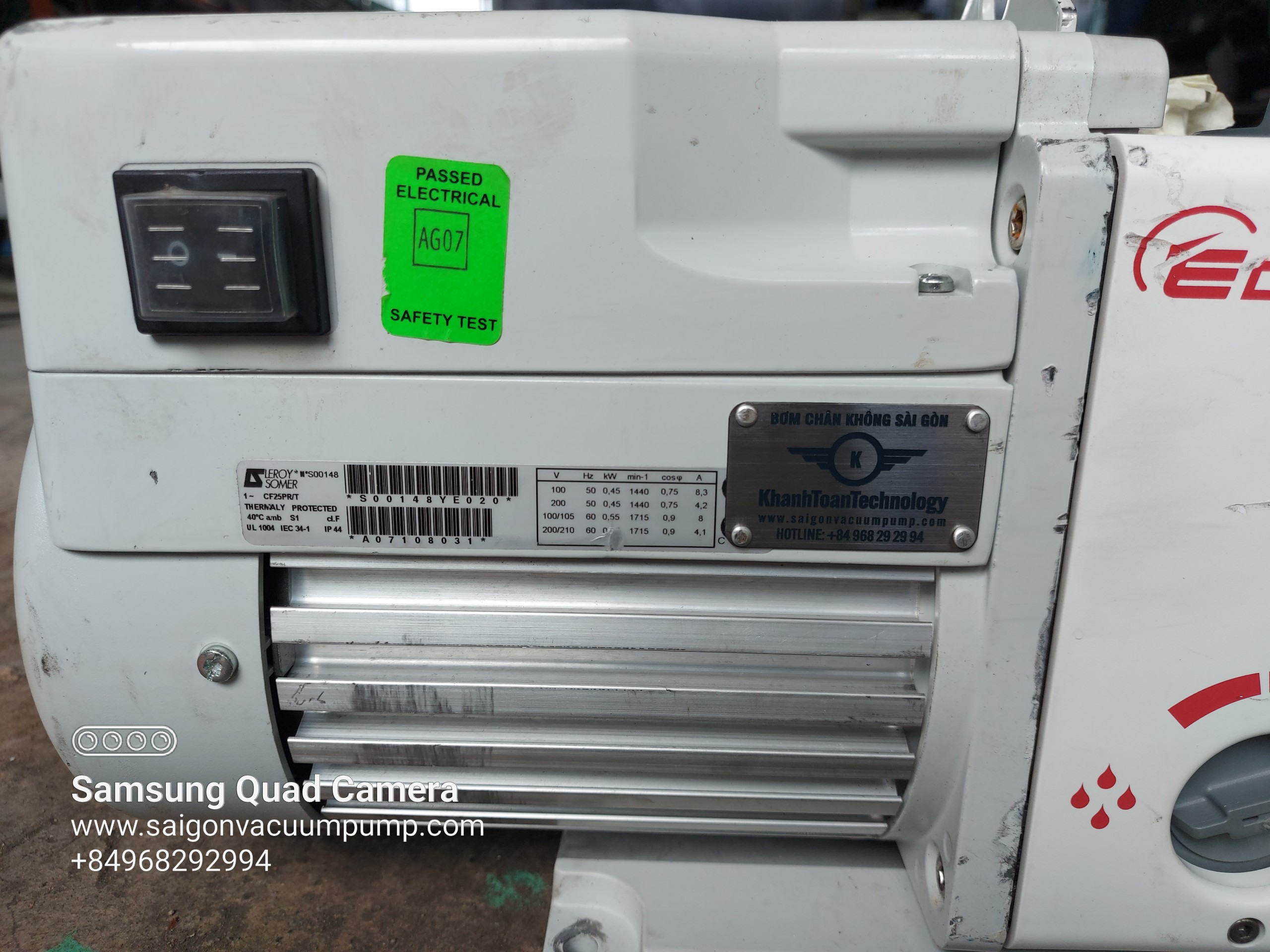 MÁY BƠM CHÂN KHÔNG EDWARDS RV12 – Thương hiệu Anh Quốc