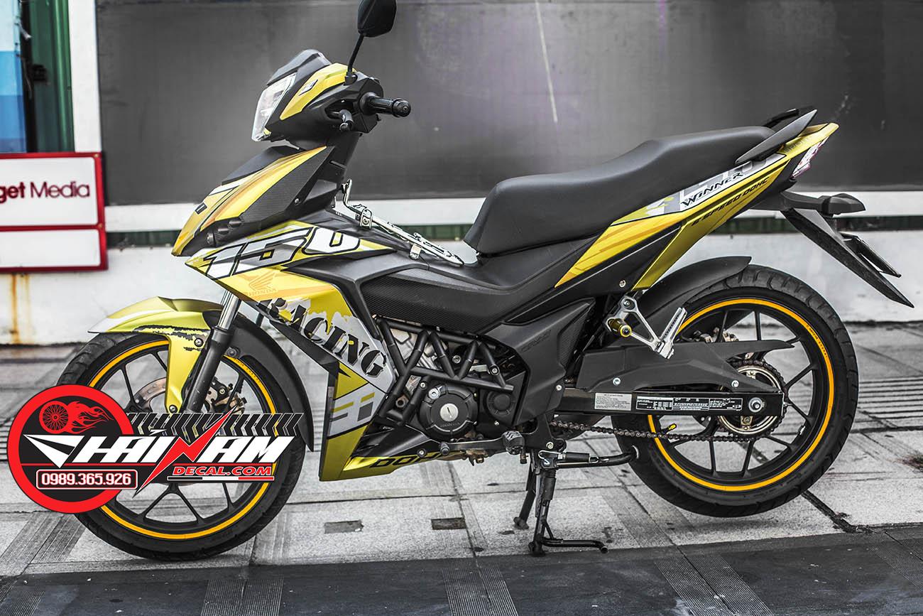 Tem Trùm Winner  Racing Vàng Đem