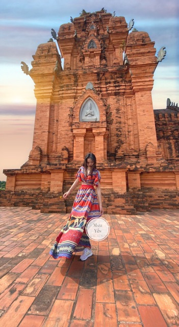 Set Maxi Thổ Cẩm Thiết Kế Phong Cách Bohemian