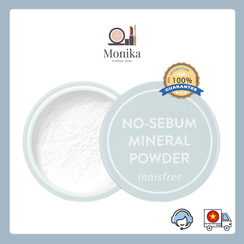 Phấn phủ bột kiềm dầu hiệu chỉnh tông da 1 (Tím) innisfree No Sebum