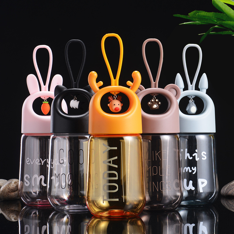 Bình nước 480ml hình thú có chuông
