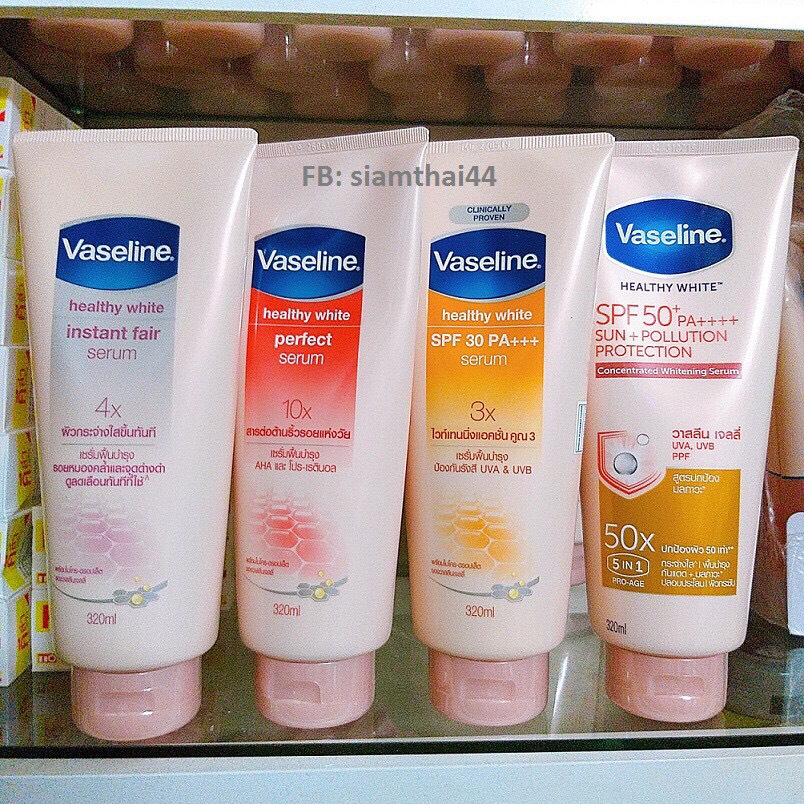 (BẢN MỚI) Sữa Dưỡng Thể Vaseline Perfect Serum 50X Tuýp 320ml