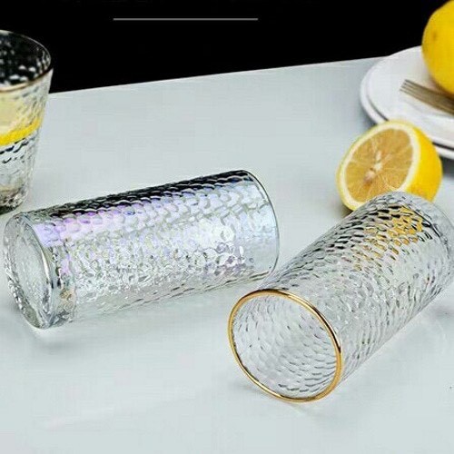 BỘ 6 CỐC THỦY TINH VIỀN VÀNG CAO CẤP