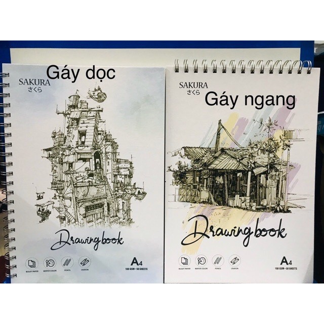 SỔ VẼ SAKURA A4/A5/A6 50 TỜ
