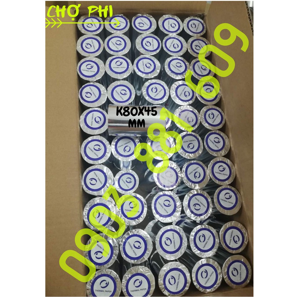 GIẤY IN BILL K80X45 [THÙNG 20 CUỘN]