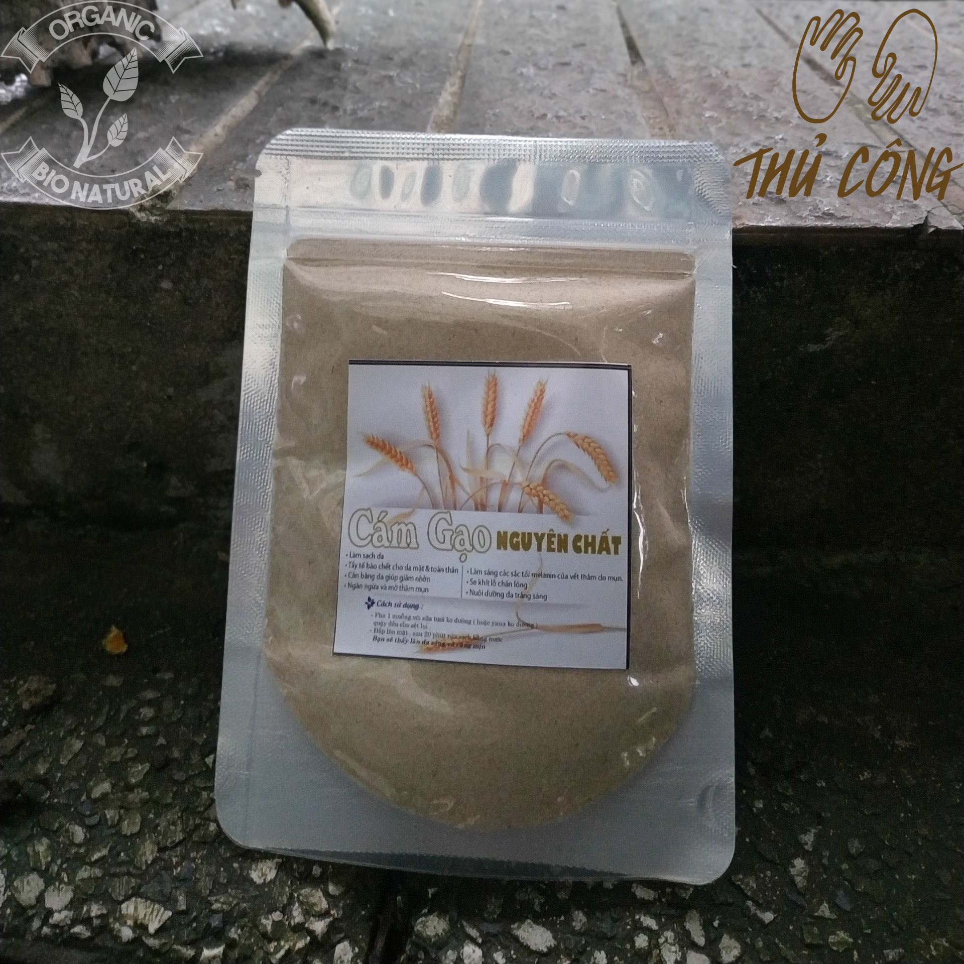[HCM][BIONATURALVN] Bột đắp mặt Cám Gạo Nguyên Chất HANDMADE 50gr