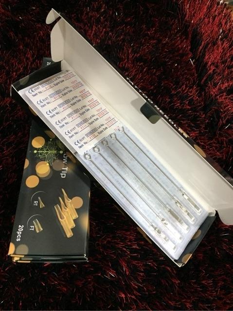 Bộ Kim xăm + Ngòi 3RL đi nét ( 20 kim + 20 Ngòi )