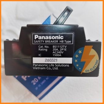 Cầu dao an toàn (aptomat) CB cóc đen PANASONIC BS111