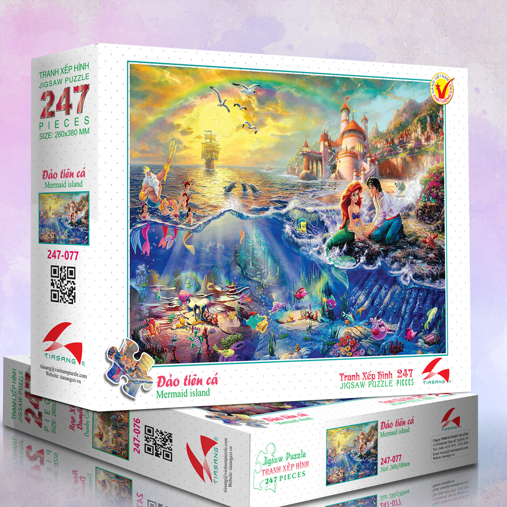 Tranh xếp hình 247 mảnh - Nàng tiên cá