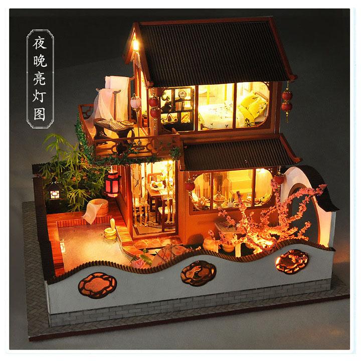 Mô Hình Nhà Gỗ DIY Biệt phủ Jackma