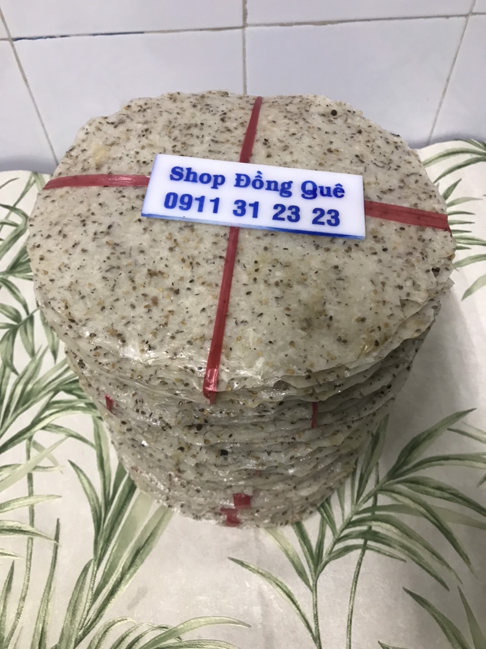 [HCM]BÁNH TRÁNG NƯỚNG NƯỚC CỐT DỪA MÈ VÀNG