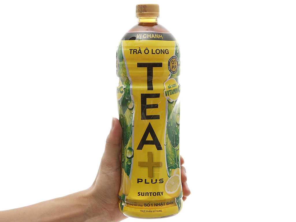[Siêu thị WinMart] - Trà ô long Tea Plus vị chanh 1 lít