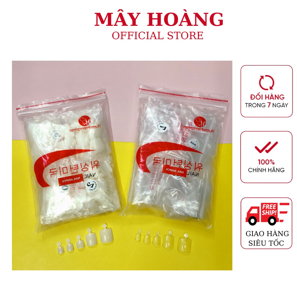 Móng up chân chuẩn fom ( bịch 600 móng)