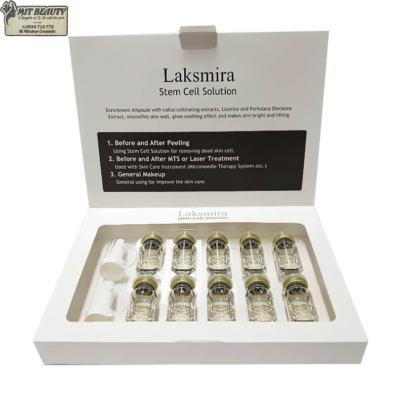 [HCM][MẪU MỚI] Tế bào gốc Laksmira Stem Cell Solution 10 lọ x 5ml Hàn Quốc