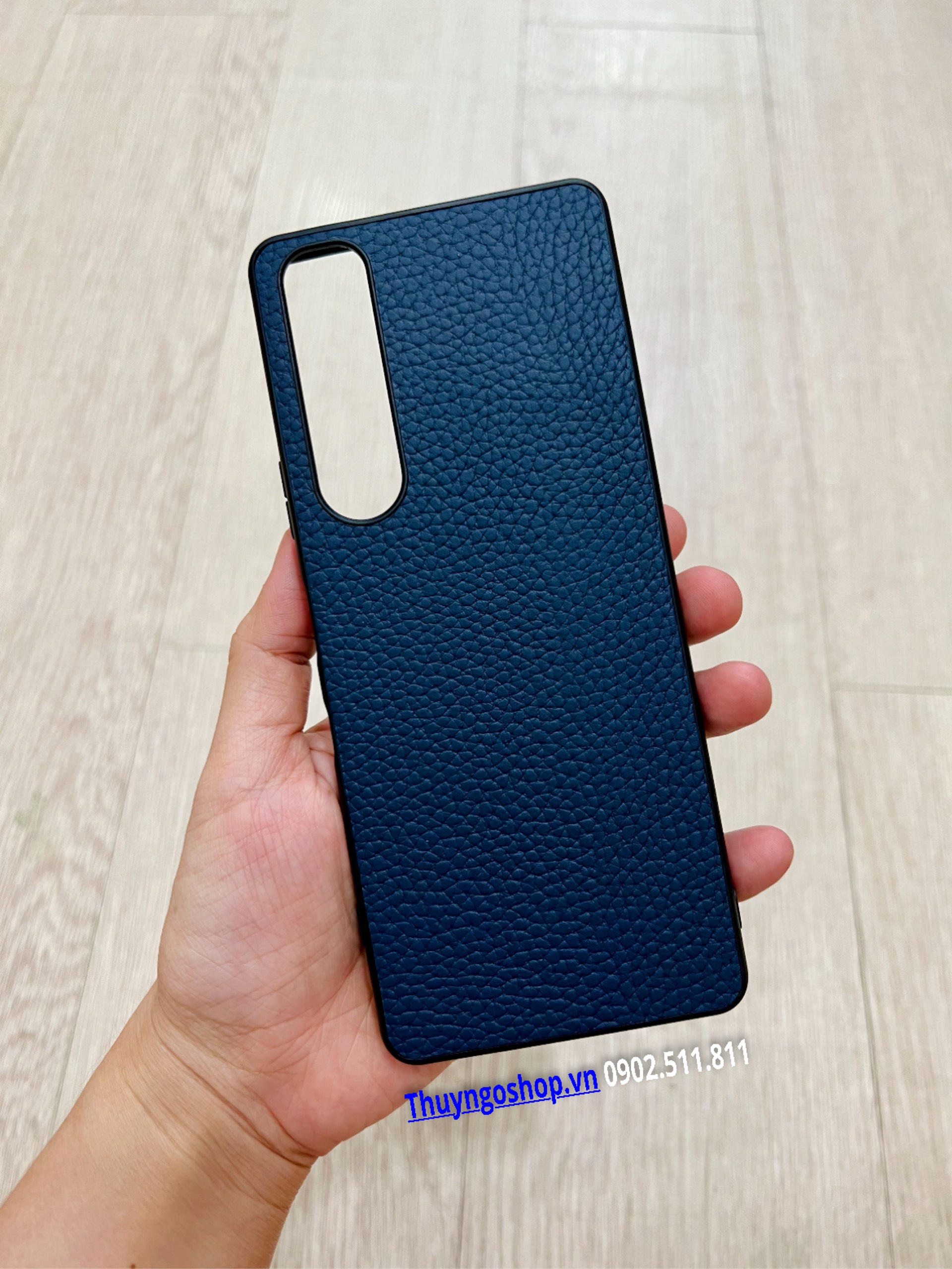 Ốp lưng da tổng hợp - viền nhựa dẻo Sony Xperia 1 III