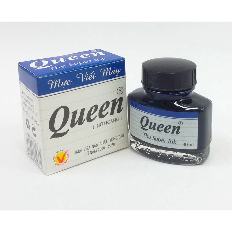 Mực queen nữ hoàng chính hãng(tím xanh đen)