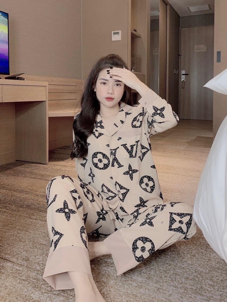 Bộ lụa Pijama lụa loại 1 chất mềm mịn, mát + Ảnh thật ,Bộ Lụa Mango