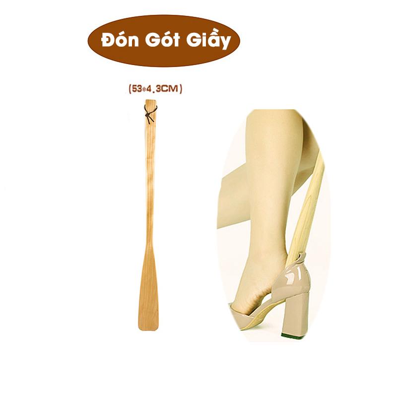 Đón Gót Giày Gỗ Thông Nguyên Khối  - 40cm