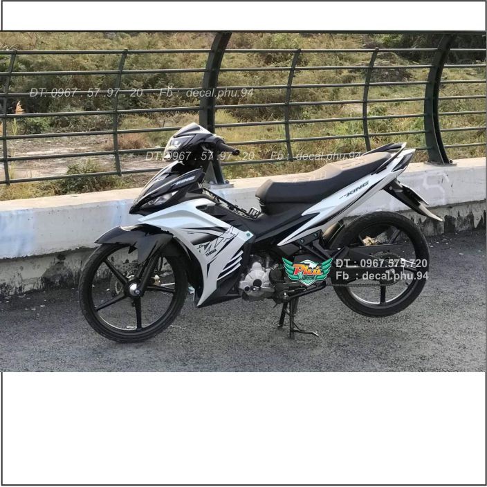 Tem rời Exciter 135 Mx Trắng đen (X)