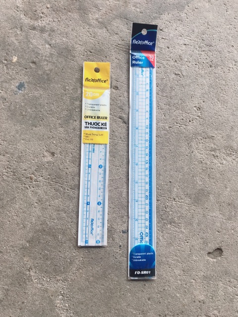 Thước Kẻ Nhựa Học Sinh Các Cỡ (20Cm- 30Cm)
