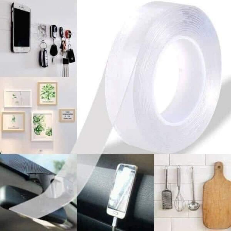 Băng dính đa năng 2 mặt siêu chắc cuộn dài 5m