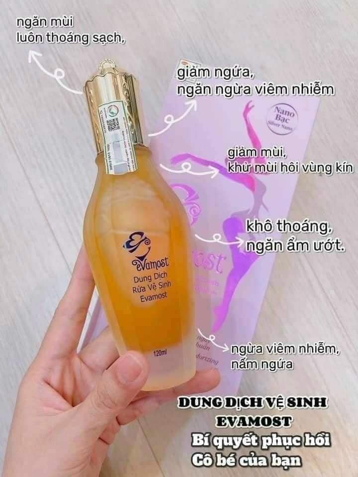 DUNG DỊCH VỆ SINH EVAMOST (hàng chính hãng - nguyên tem )