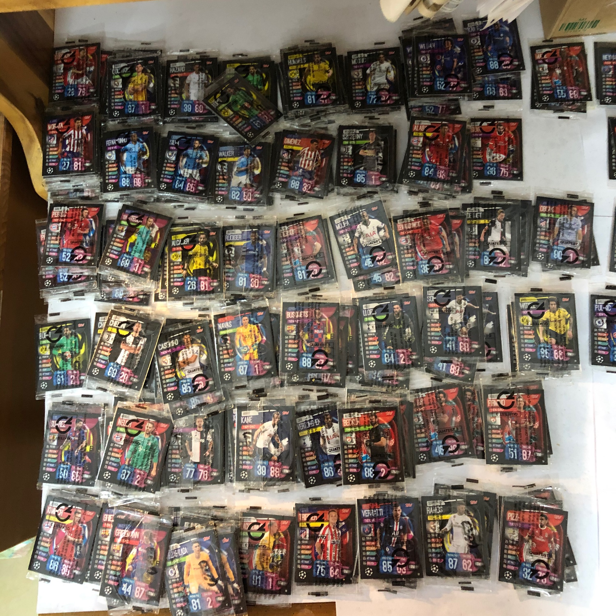 Full 60 Thẻ cầu thủ Poca Match Attax mùa 19/20