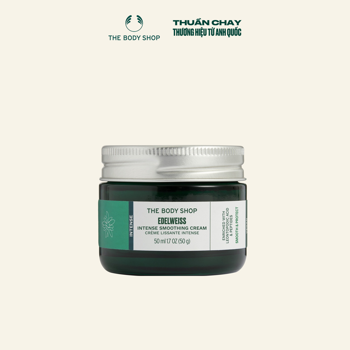 Kem Dưỡng Da Edelweiss Intense Smoothing Cream 50ML The Body Shop