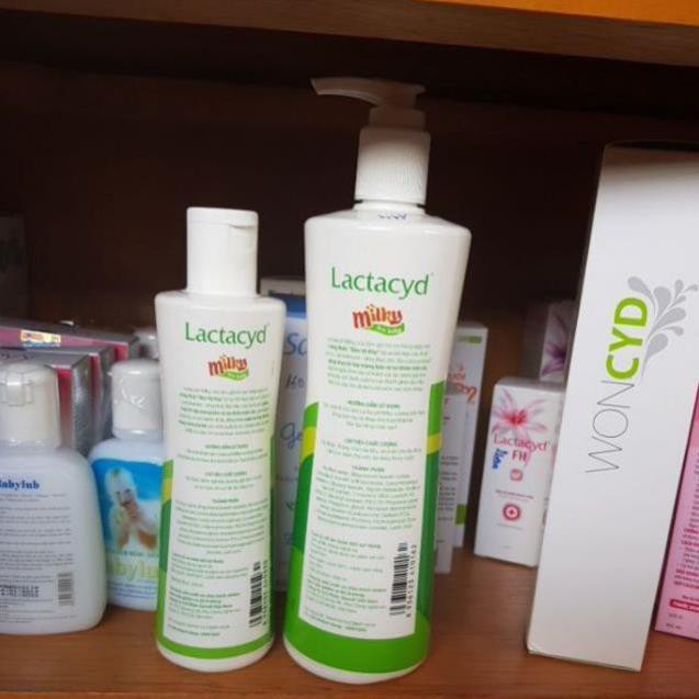 sữa tắm gội trẻ em lactacyd milky