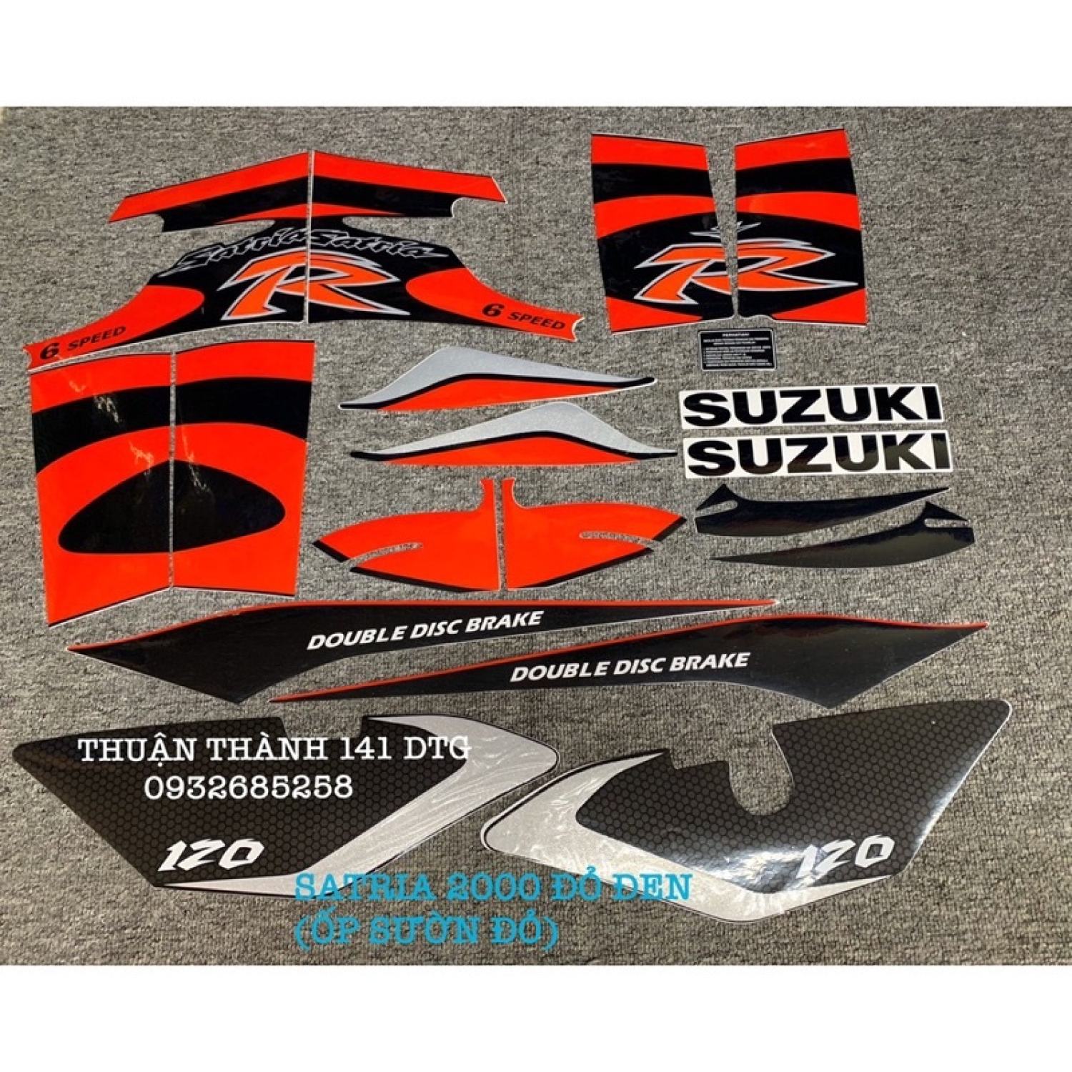 Tem satria 2000 đủ màu - rgv - tem 3 lớp
