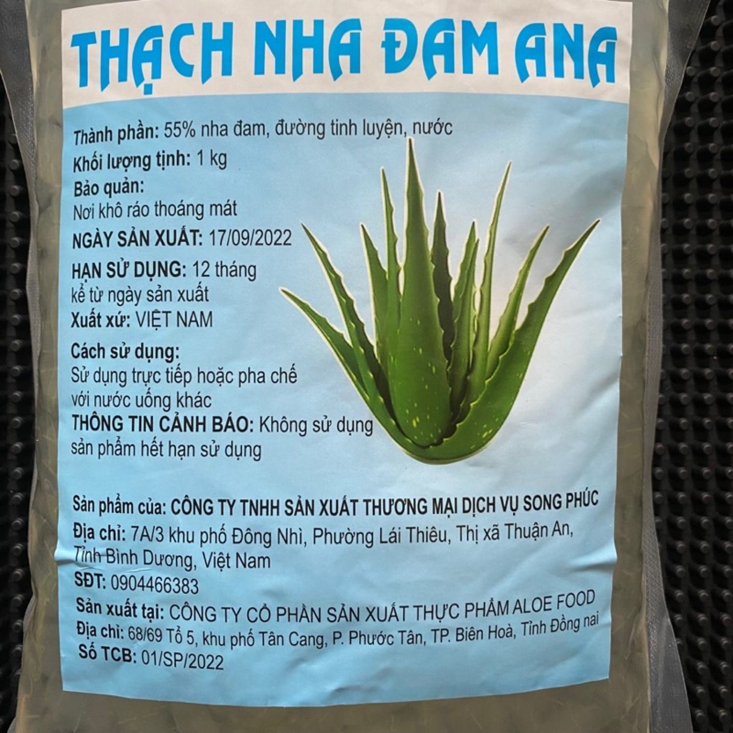 Thạch Nha Đam Ana Túi 1Kg