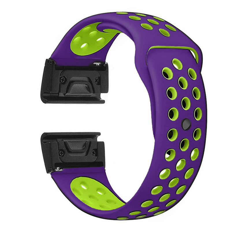 Zenia 22MM Quick Fit Dây đeo đồng hồ bằng silicon mềm thoáng khí cho Garmin Instinct 3 45mm AMOLED Crossover Solar Tactical Camo MARQ Tactix Descent G1 G2 Epix Gen 2 Fenix 8 E 7 6 Pro 5 Plus D2 Mach 1 Delta Quatix Approach S70 47mm S62/S60 Amazfit Falcon