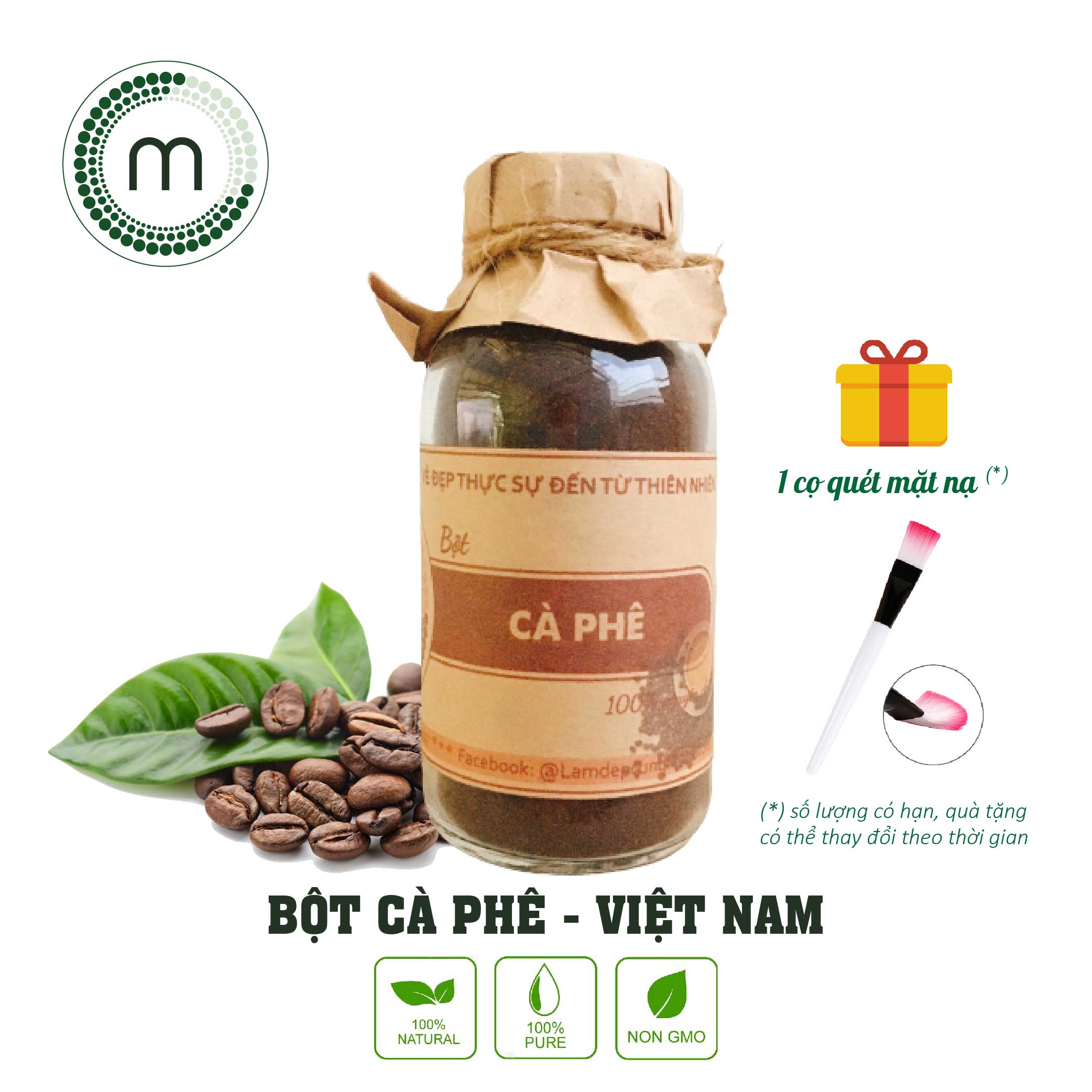 coffee powder mask for face (has mini scrub)