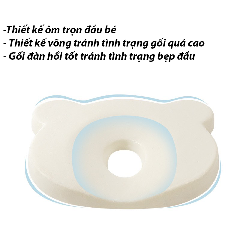 GỐI CAO SU NON CHO BÉ CHỐNG MÉO ĐẦU