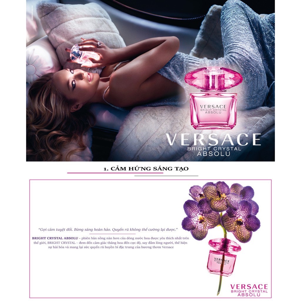 Nước Hoa Versace Bright Crystal Absolu EDP