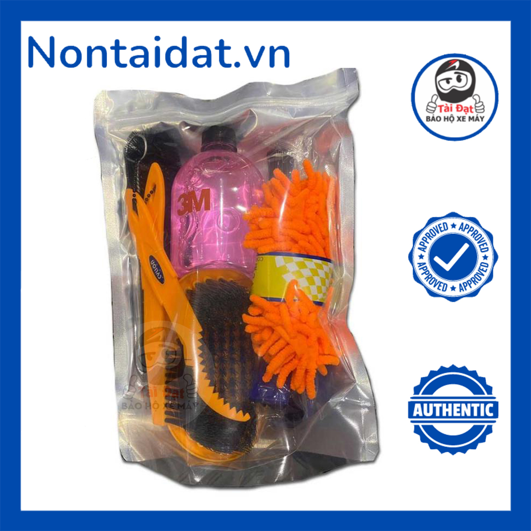 Bộ dụng cụ rửa xe - Dụng cụ vệ sinh xe máy 7 món