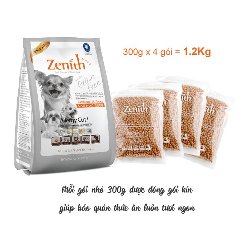 Thức ăn cho chó con dạng hạt mềm Zenith Small breed 1.2kg