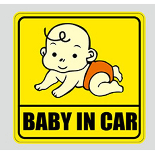 [HCM]Miếng dán phản quang xe ô tô Mama In Car
