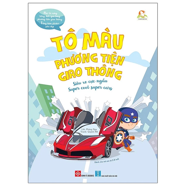 Fahasa - tô màu phương tiện giao thông - siêu xe cực ngầu - super cool super cars