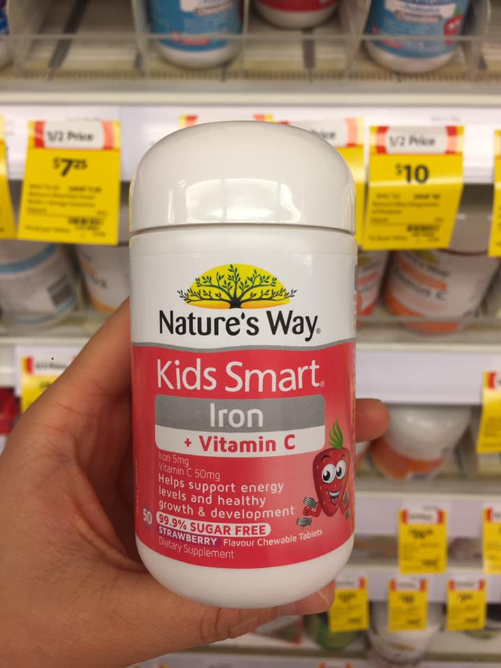 Nature's Way Kids Smart Iron 50 Chewable Tablets