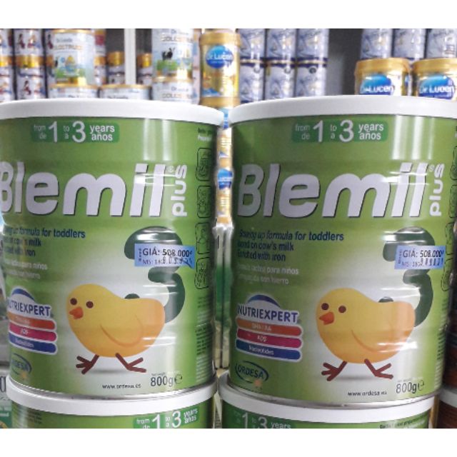combo 2 hộp sữa bột Blemil plus 3 ordesa 800g Date mới nhẩt