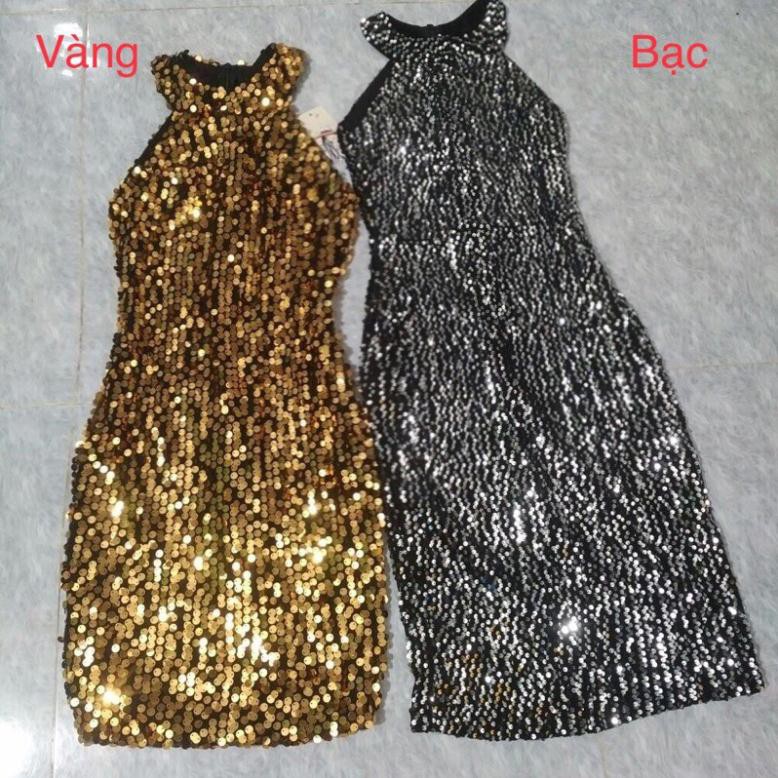 Váy kim sa cổ yếm