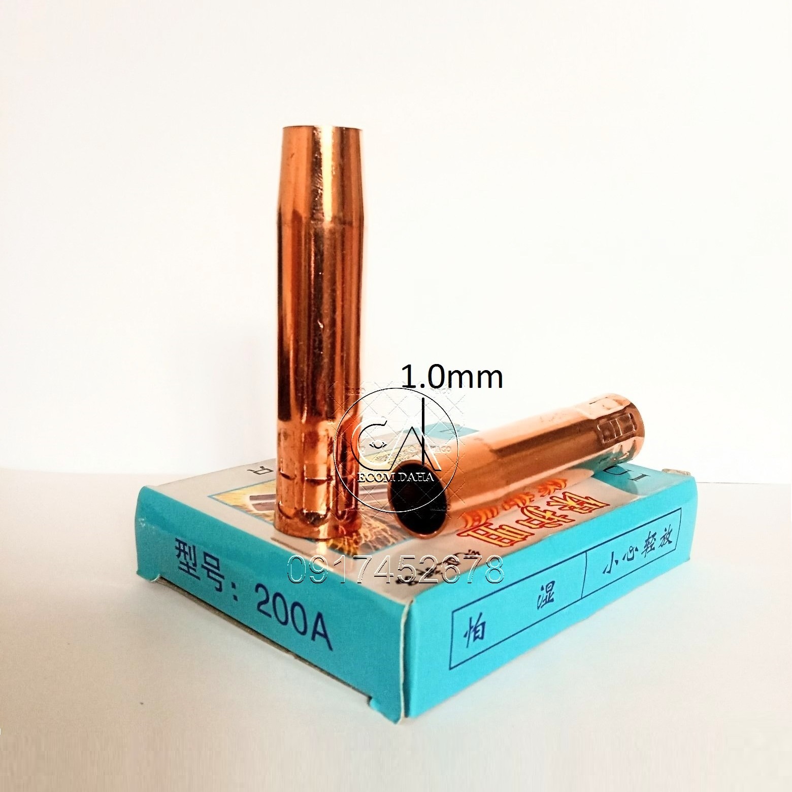 Chụp khí mỏ hàn mig 200A 1.0mm (hộp xanh) - hộp 5 cái