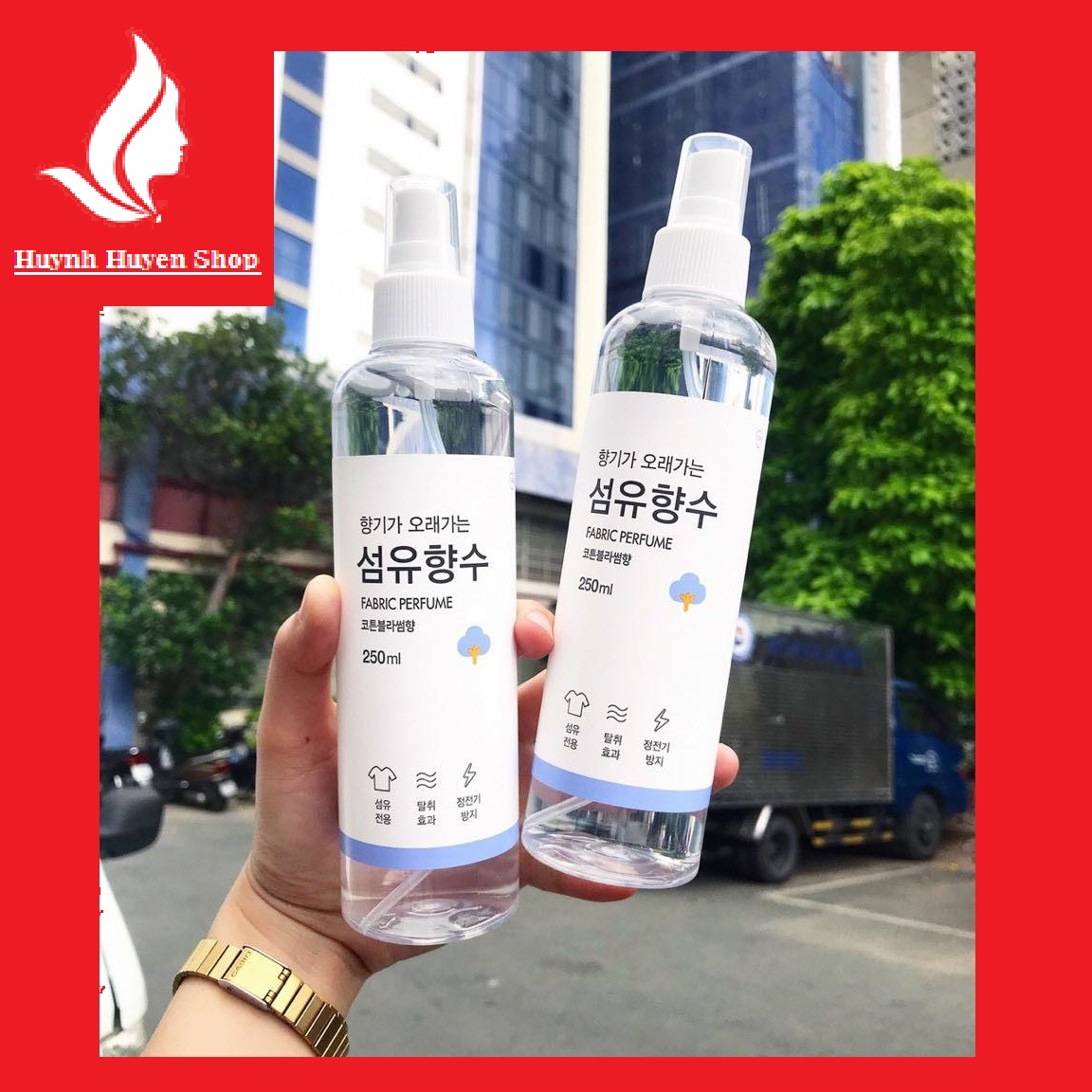 [Auth-Giá sỉ] Xịt thơm quần áo 3 mùi siêu thơm chai 250ml Hàn Quốc
