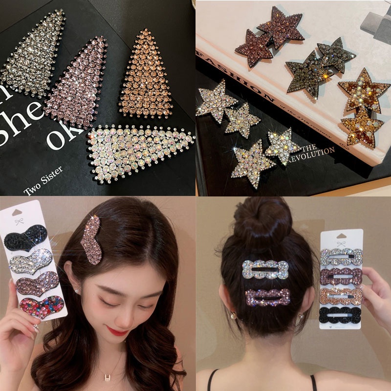 Kẹp Tóc Đính Đá Sang Trọng Cho Nữ